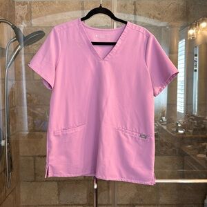 Figs Casma three pocket scrub top, size M, color Dusk